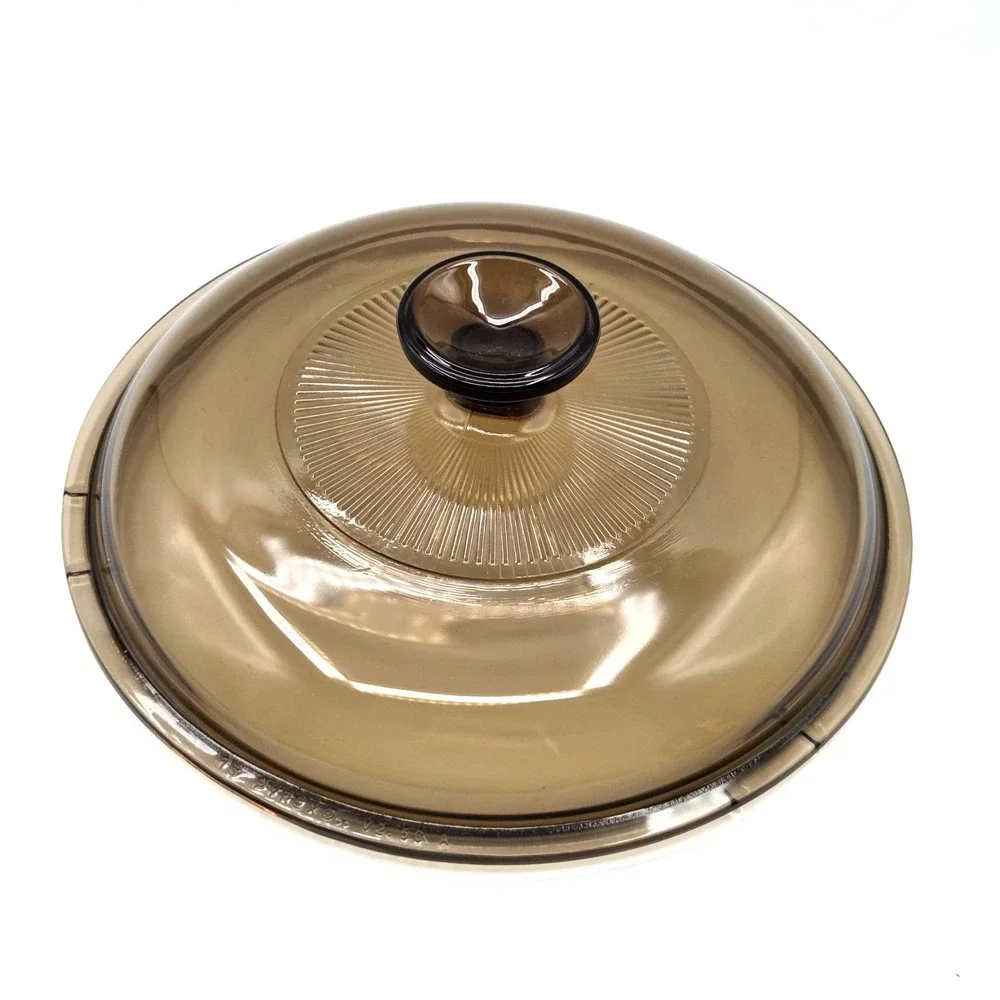 PYREX Vision Amber‎ V2.5C Corning Replacement Lid Vintage